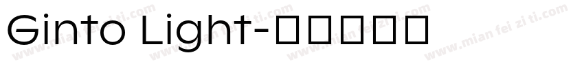 Ginto Light字体转换